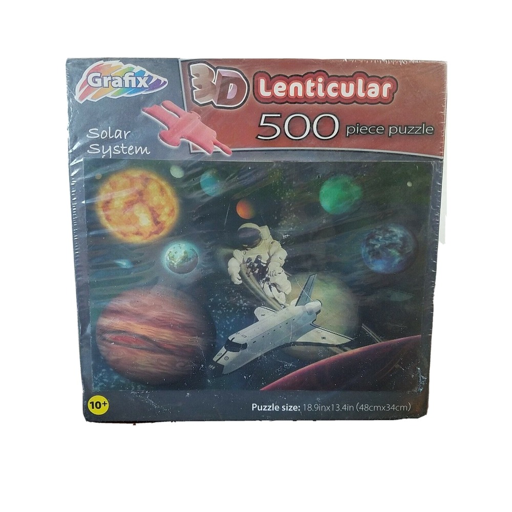 500 piece puzzle Grafix 3D Solar System 18.9"‎ x 13.4" New